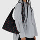 Nylon Shoulder Bag | Painted Wildflower
