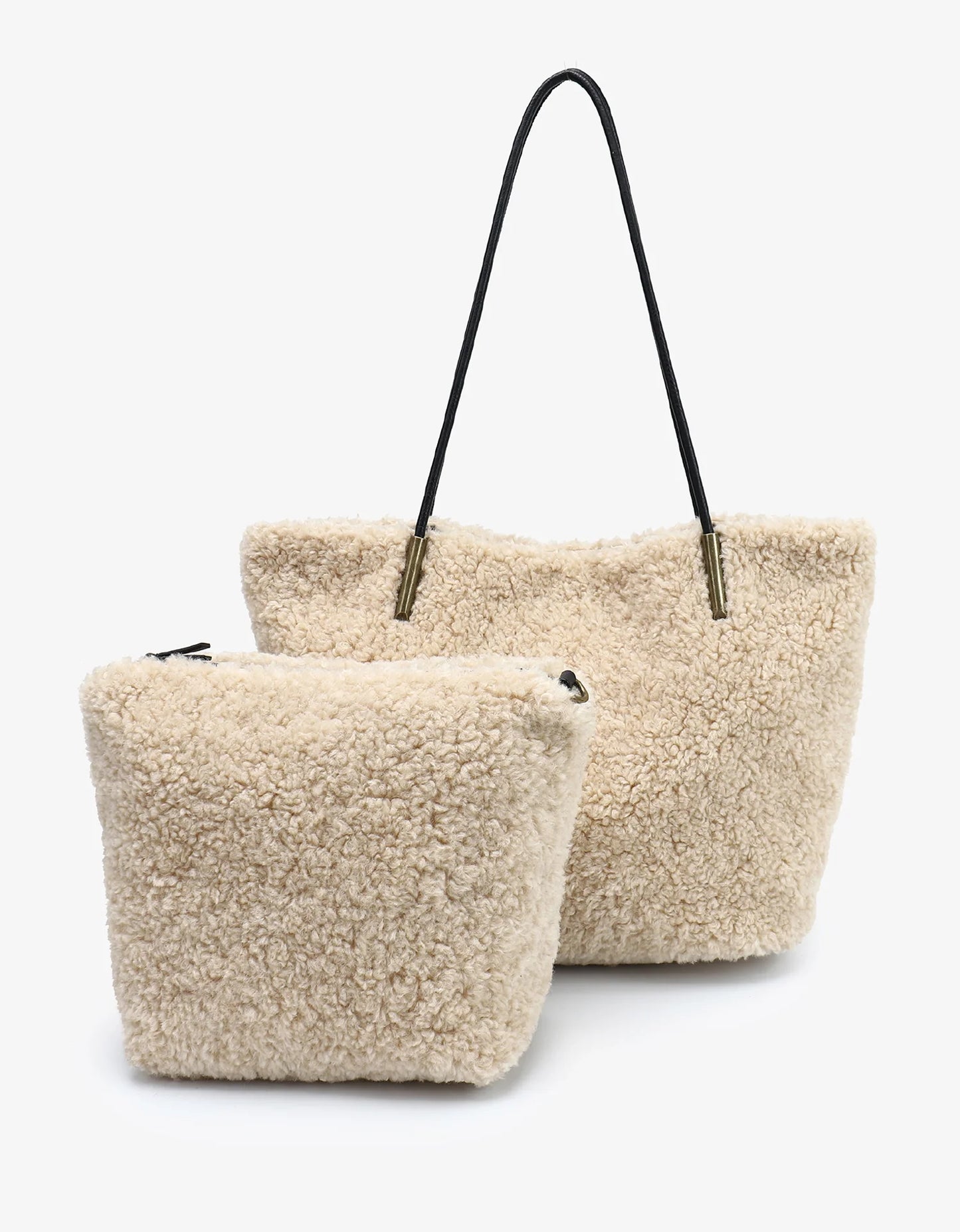 Akimbo Tote | Cream Shearling