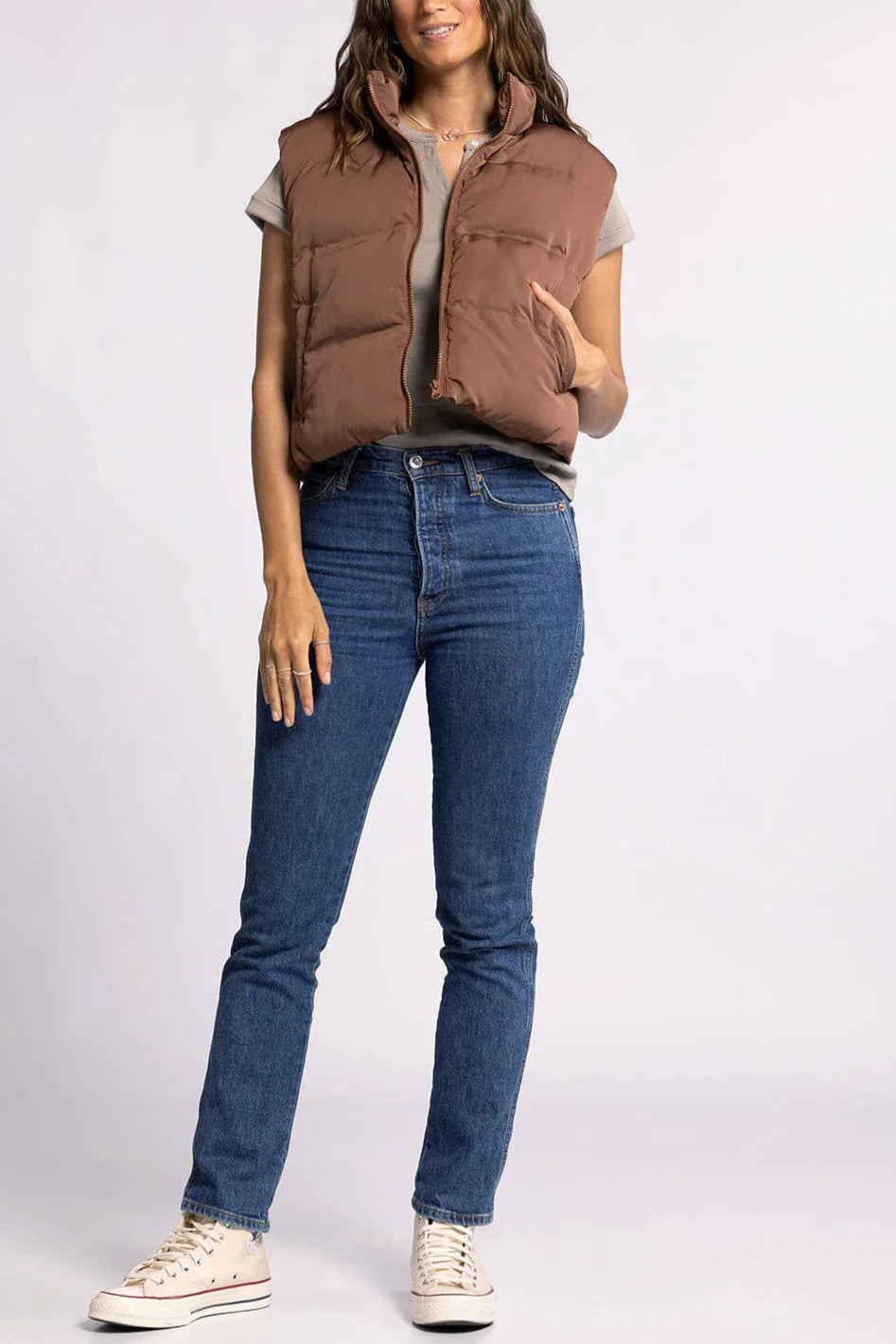 The Issey Vest | Cappuccino