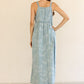 Denim Daze Floral Midi Dress