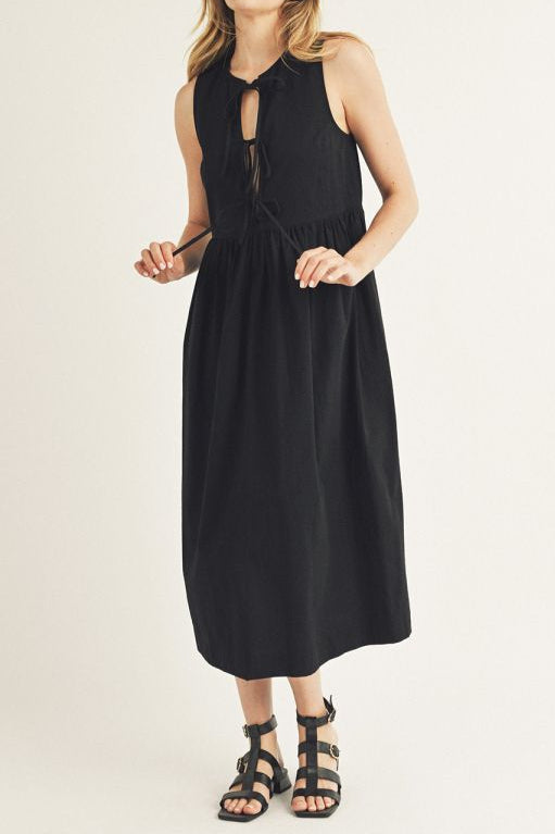 Tied Up Right Now Midi Dress