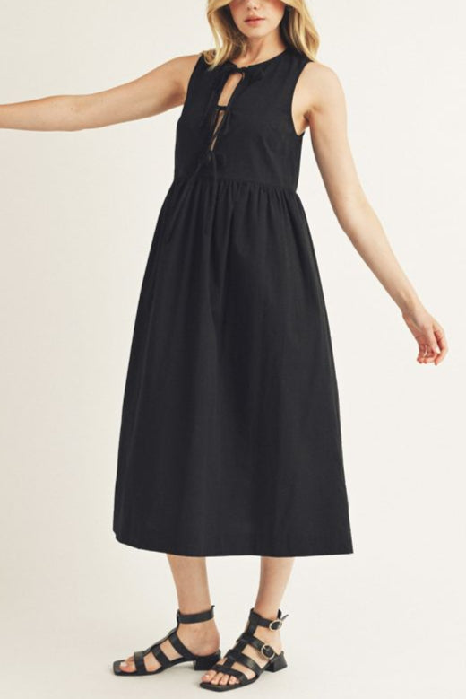 Tied Up Right Now Midi Dress