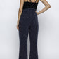 Midnight Frost Wide Leg Overalls