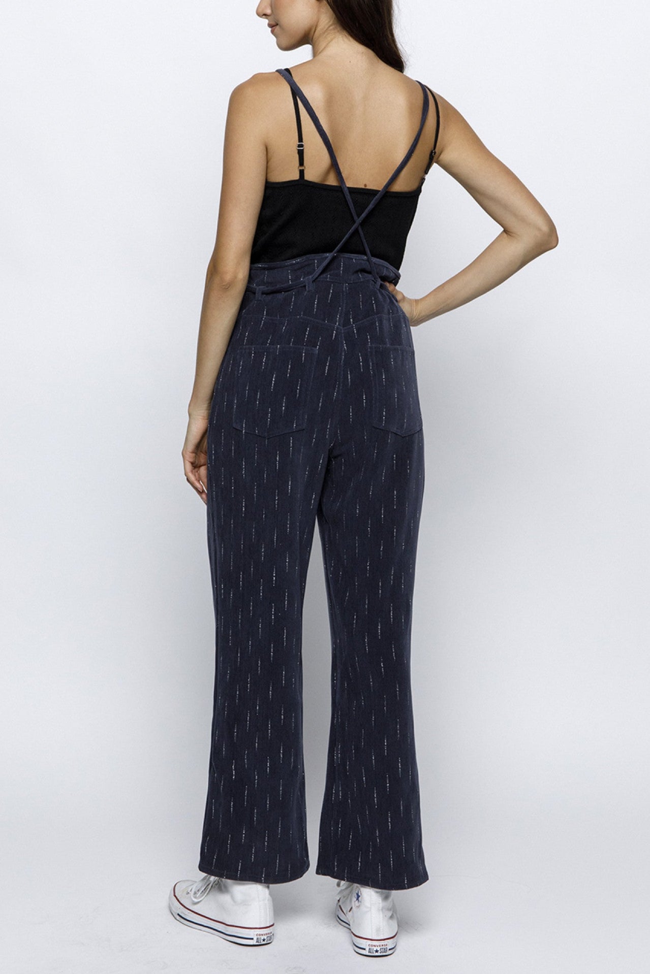 Midnight Frost Wide Leg Overalls