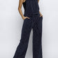 Midnight Frost Wide Leg Overalls