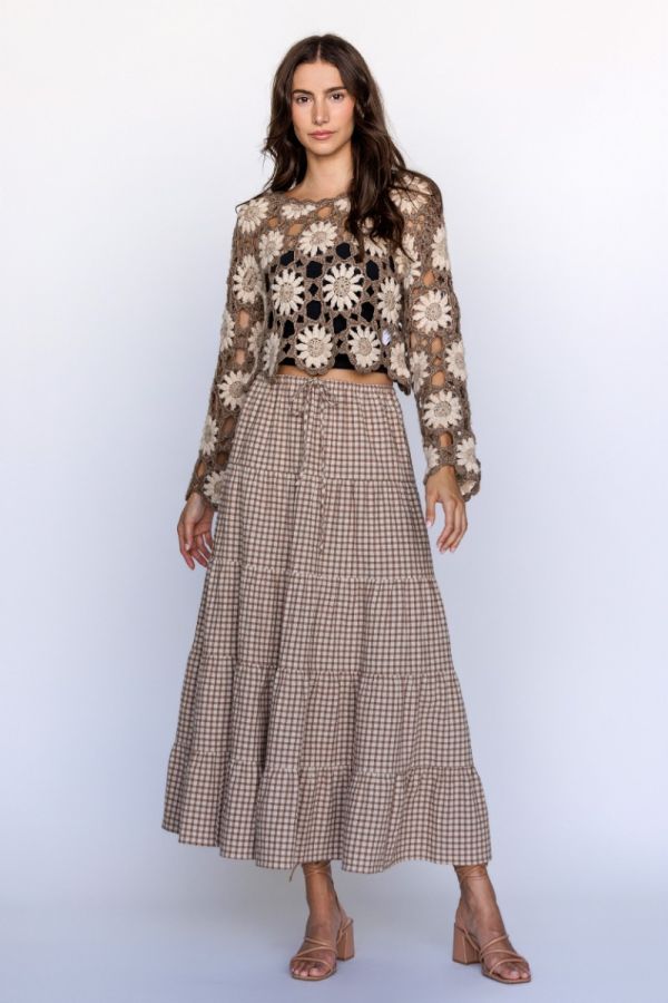 Open Air Floral Crochet Top