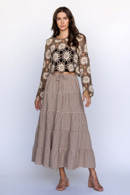 Open Air Floral Crochet Top