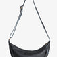 Leather Moon Sling Bag | Black