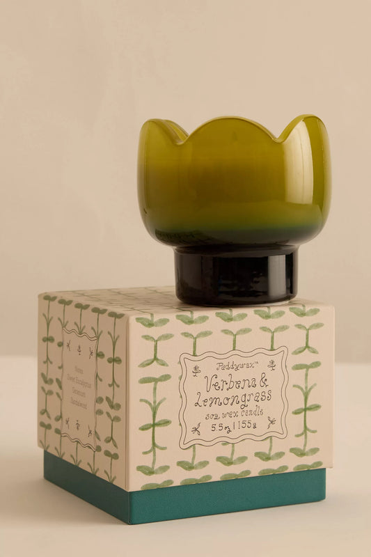 Tulip Glass Candle | Verbena & Lemongrass