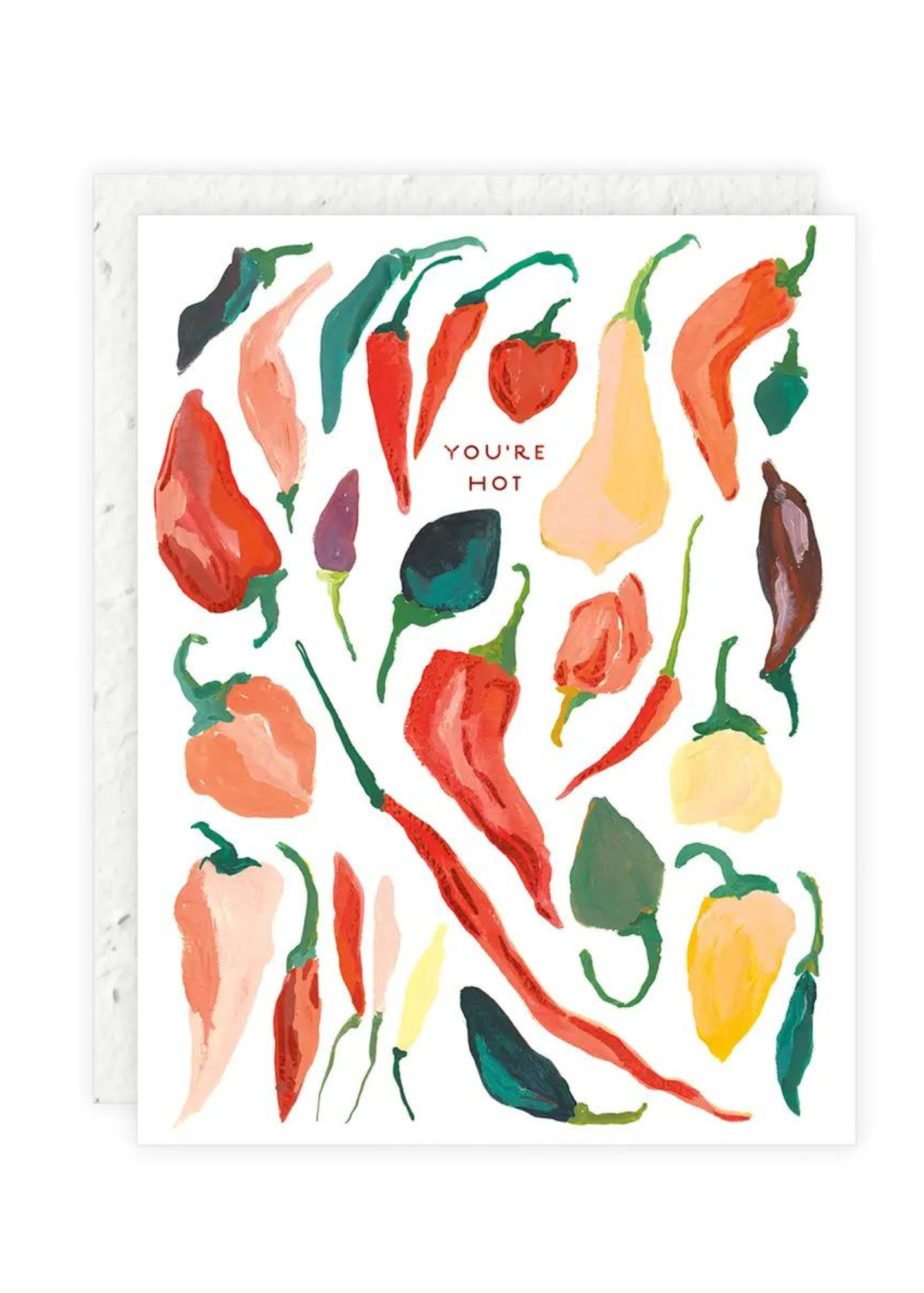 Hot Peppers Love Card