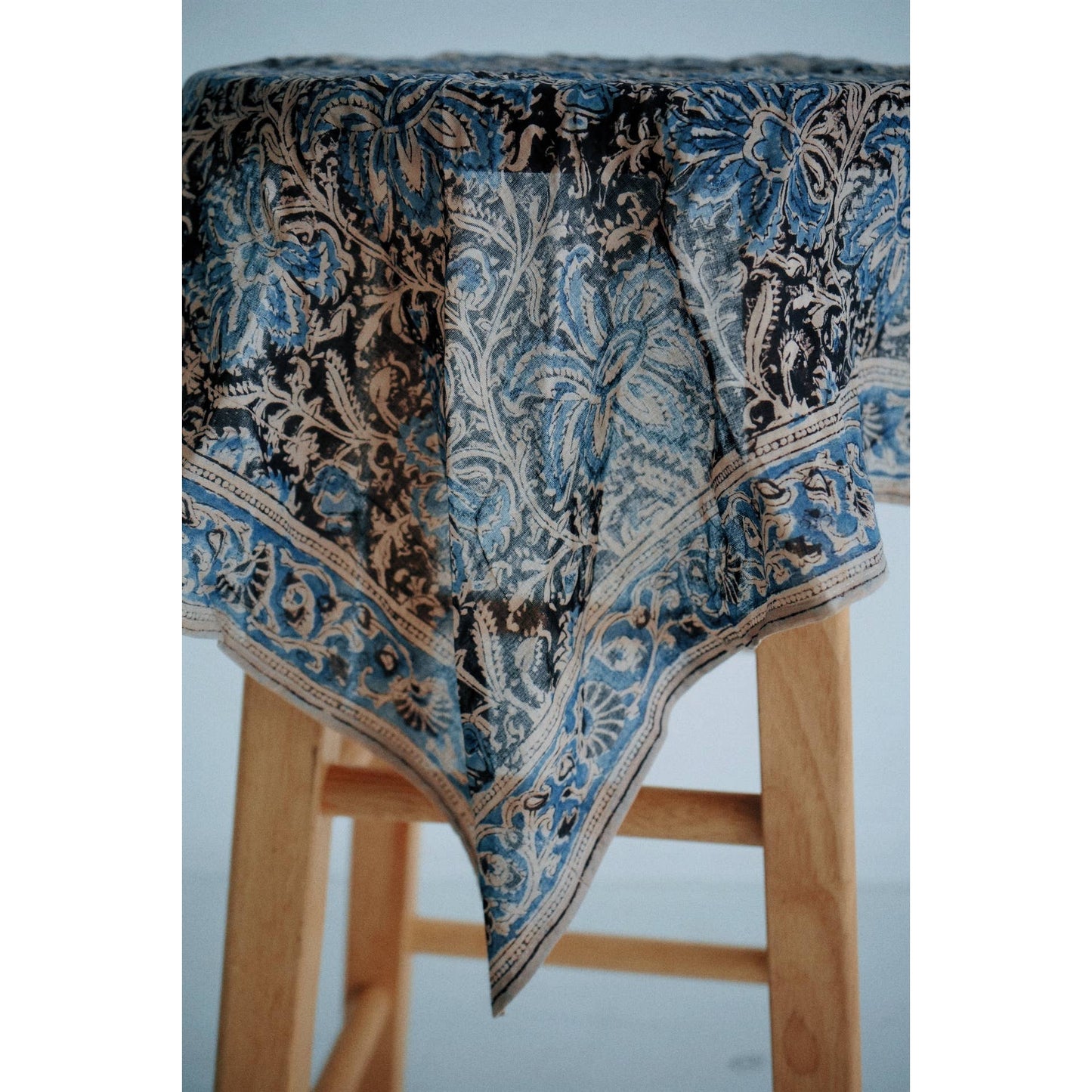 Kalamkari Cotton Bandana | Persian Iris