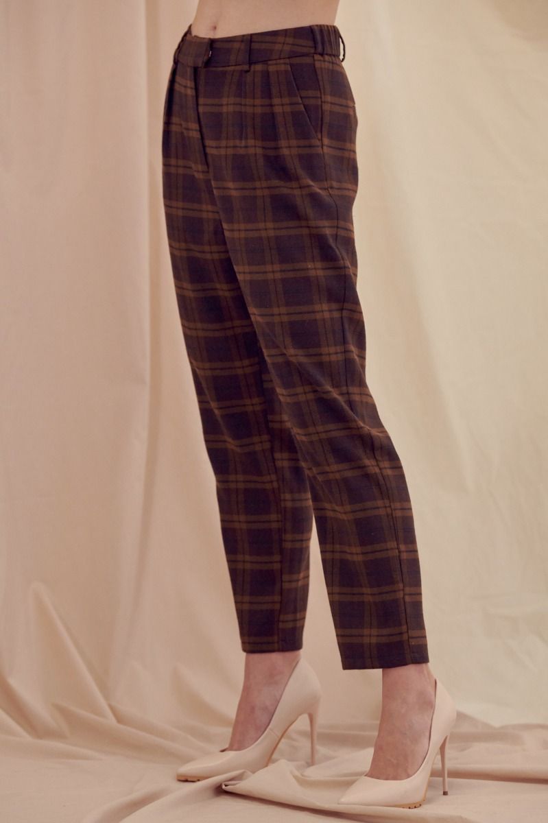 Sally Plaid Trousers