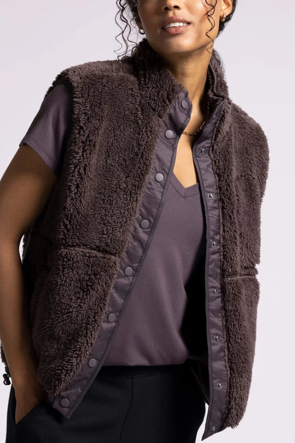 The Skylar Vest | Raisin