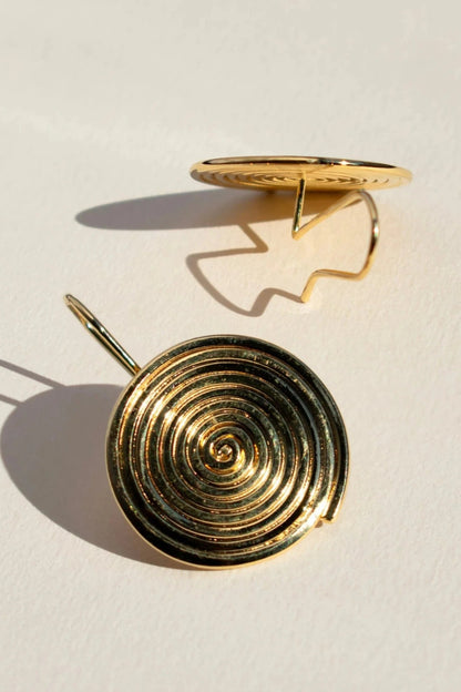 The Spiral Hook Earrings