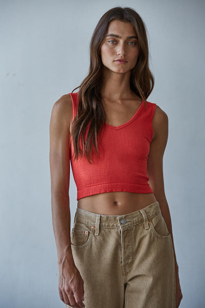 Essential Reversible Brami | Tomato