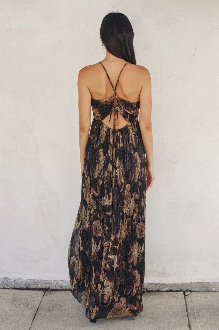 Trail Of Flowers Maxi Dress