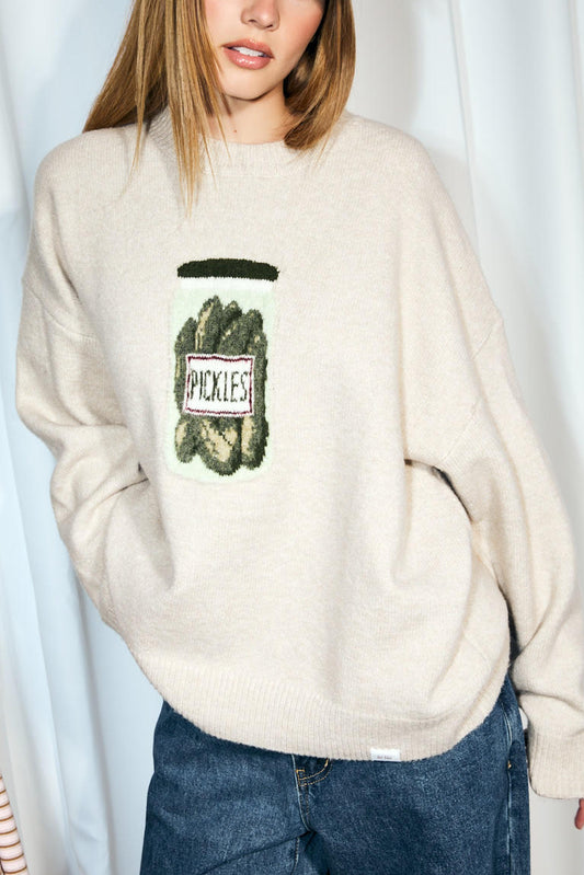 Pickle Jar Sweater | Beige