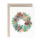 Blue Bird Wreath Holiday Card