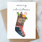 Merry Christmas Stocking Card