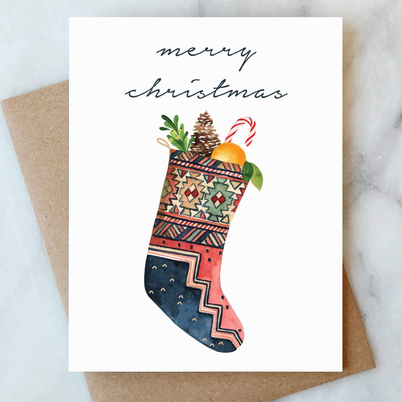 Merry Christmas Stocking Card