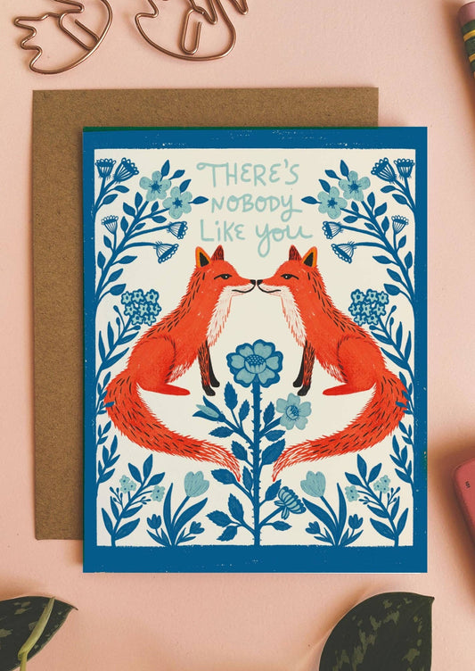 Nobody Like You Foxes Card