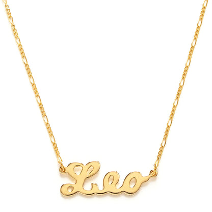 Zodiac Script Necklace