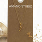 Tiny Gold Serpent Necklace