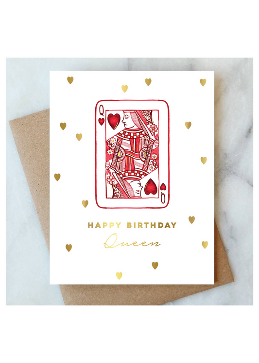 Queen of Hearts Birthday Card