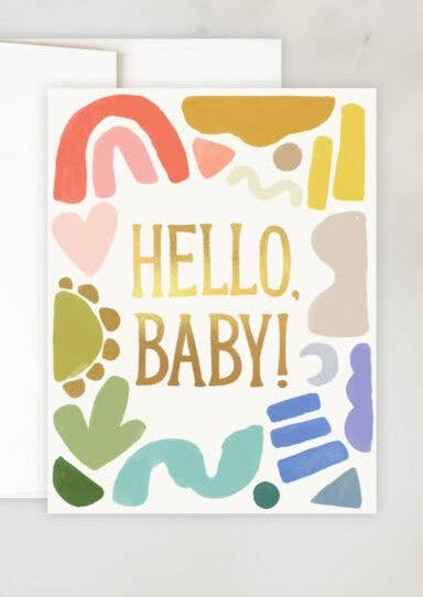 Hello Baby Shapes Card