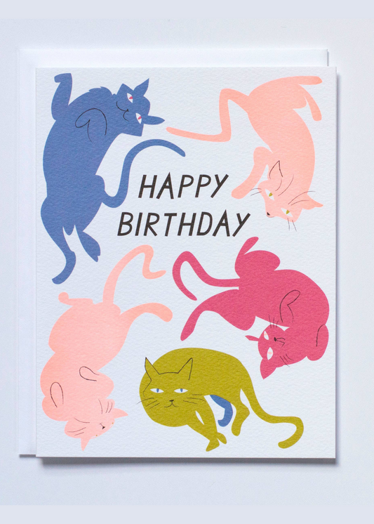 Happy Birthday Cats Card