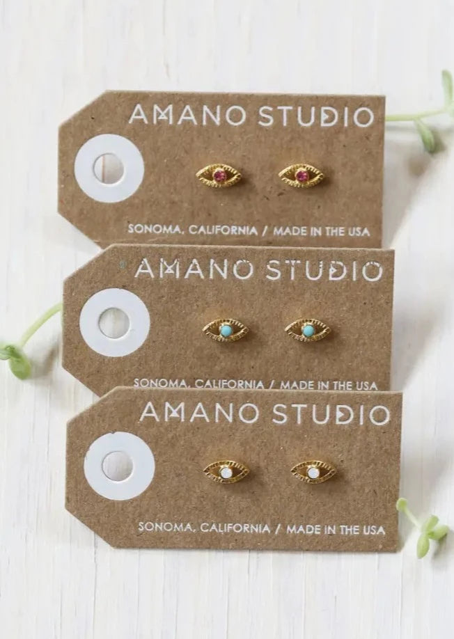 Eye of Protection Studs | Opal
