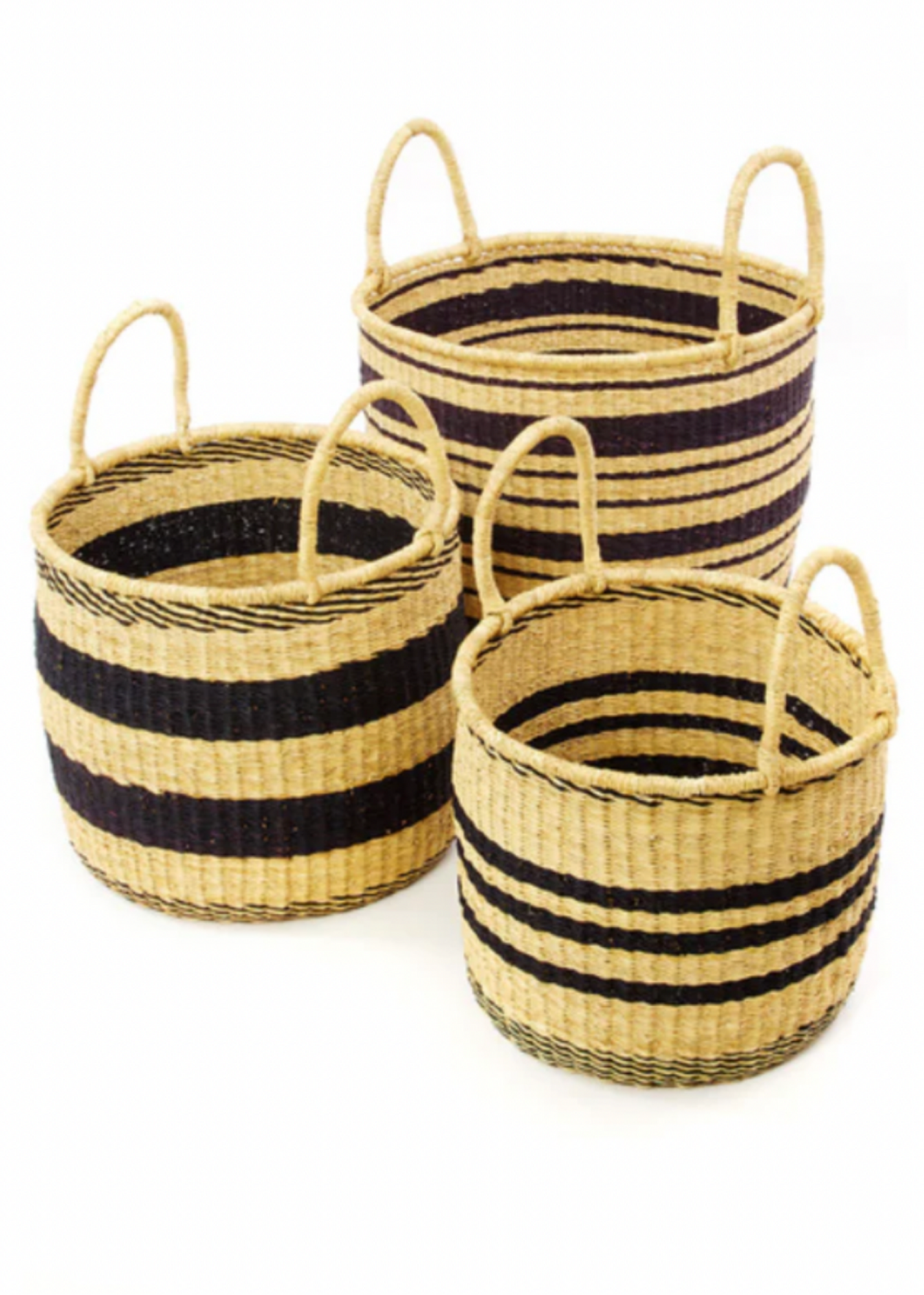 Striped Hamper Baskets