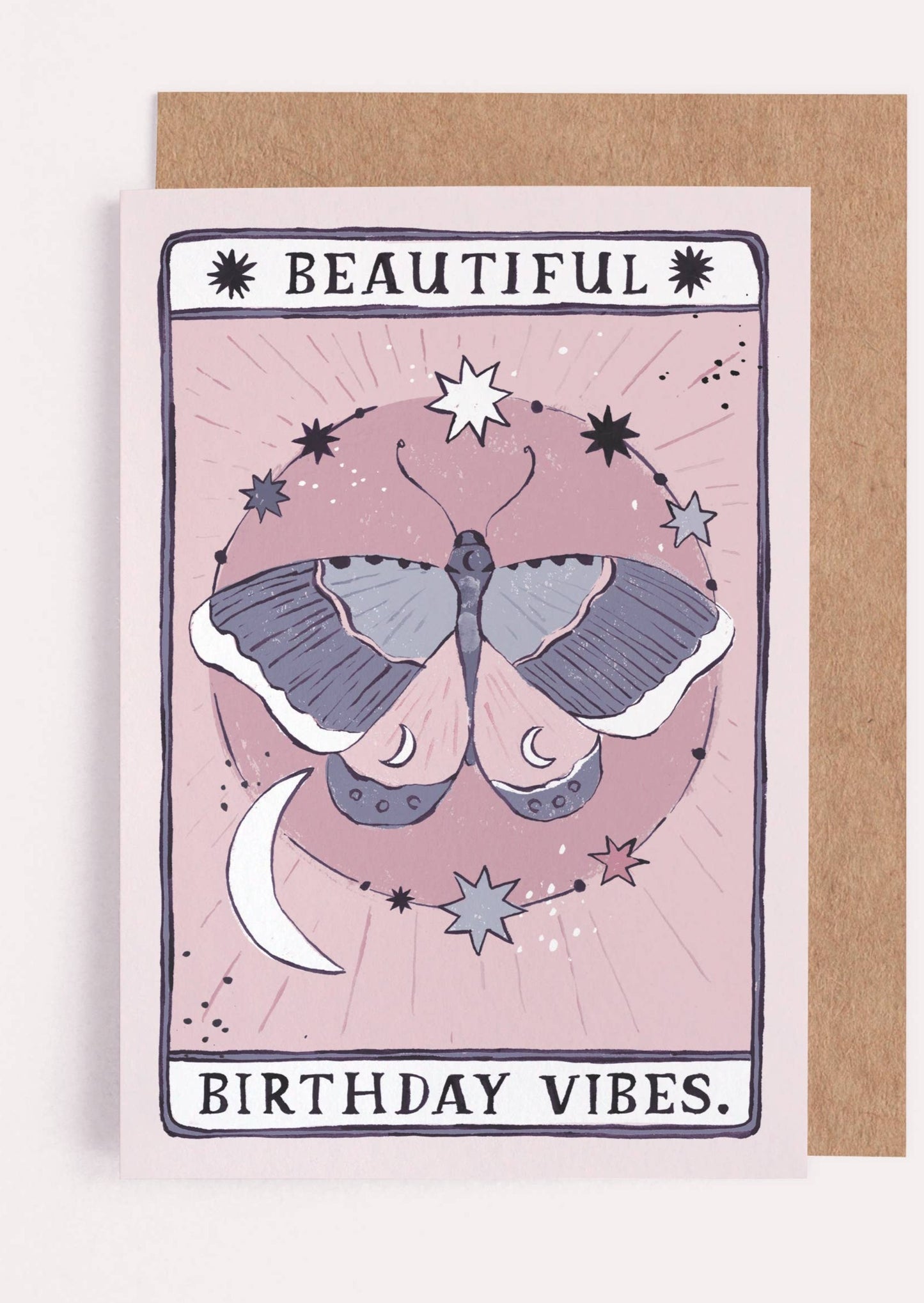 Moth Tarot Birthday Card