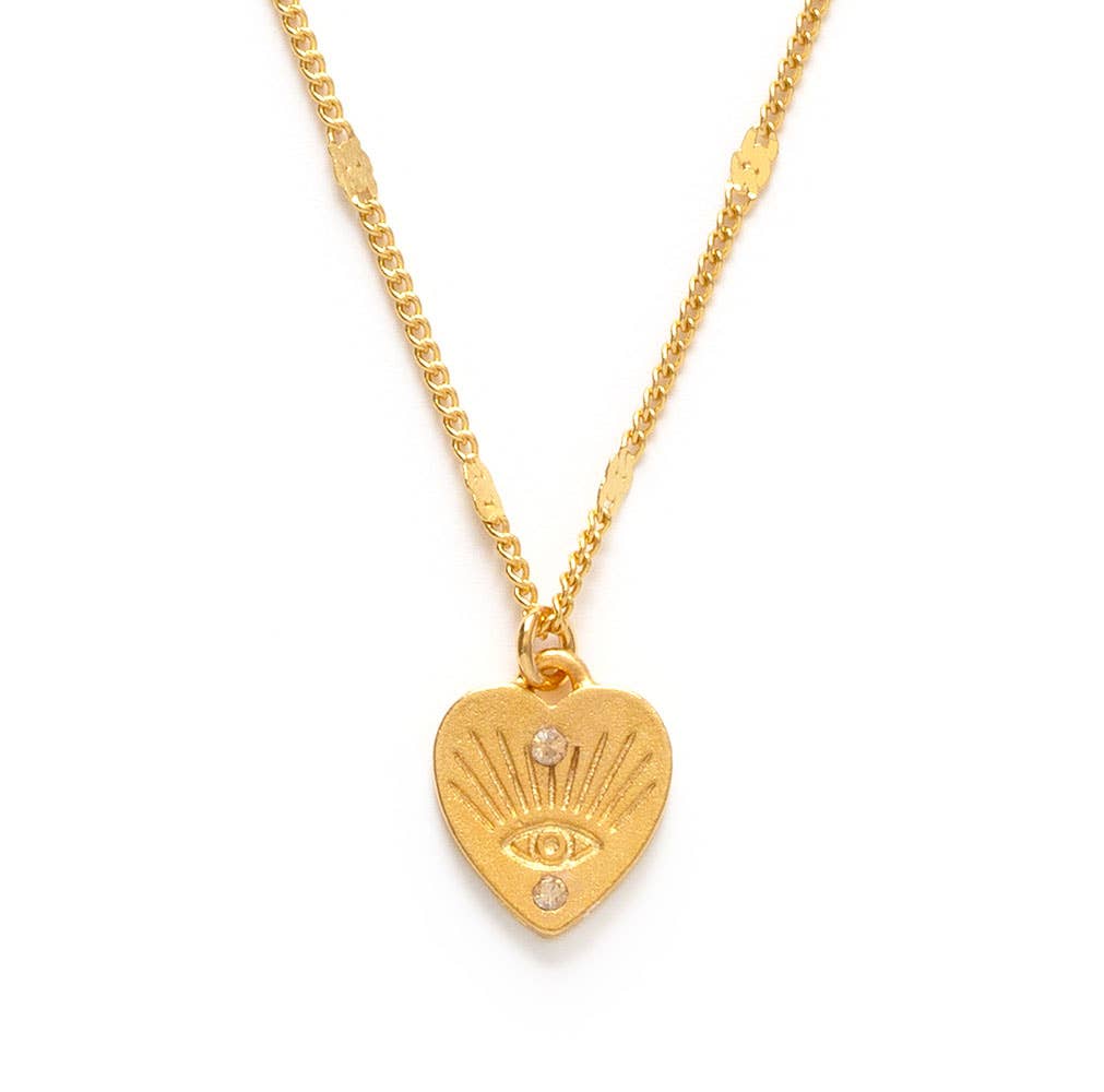 Heart with Eye Necklace