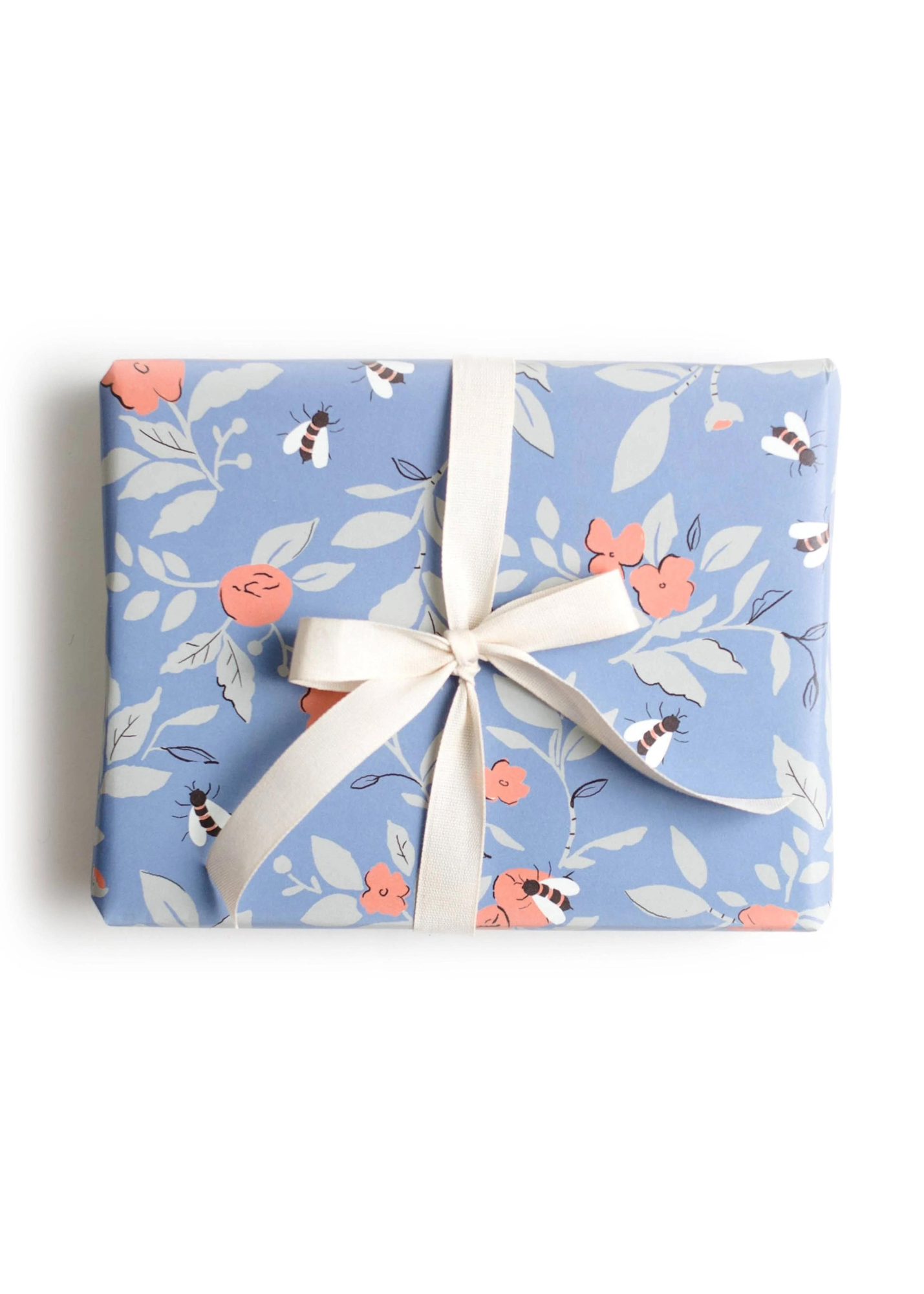 Floral Bee Gift Wrap