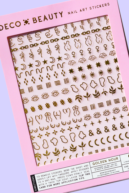 Nail Art Stickers | Golden Hour