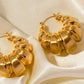 Chunky Large Croissant Hoops