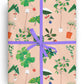 Botanical Xmas Rolled Gift Wrap