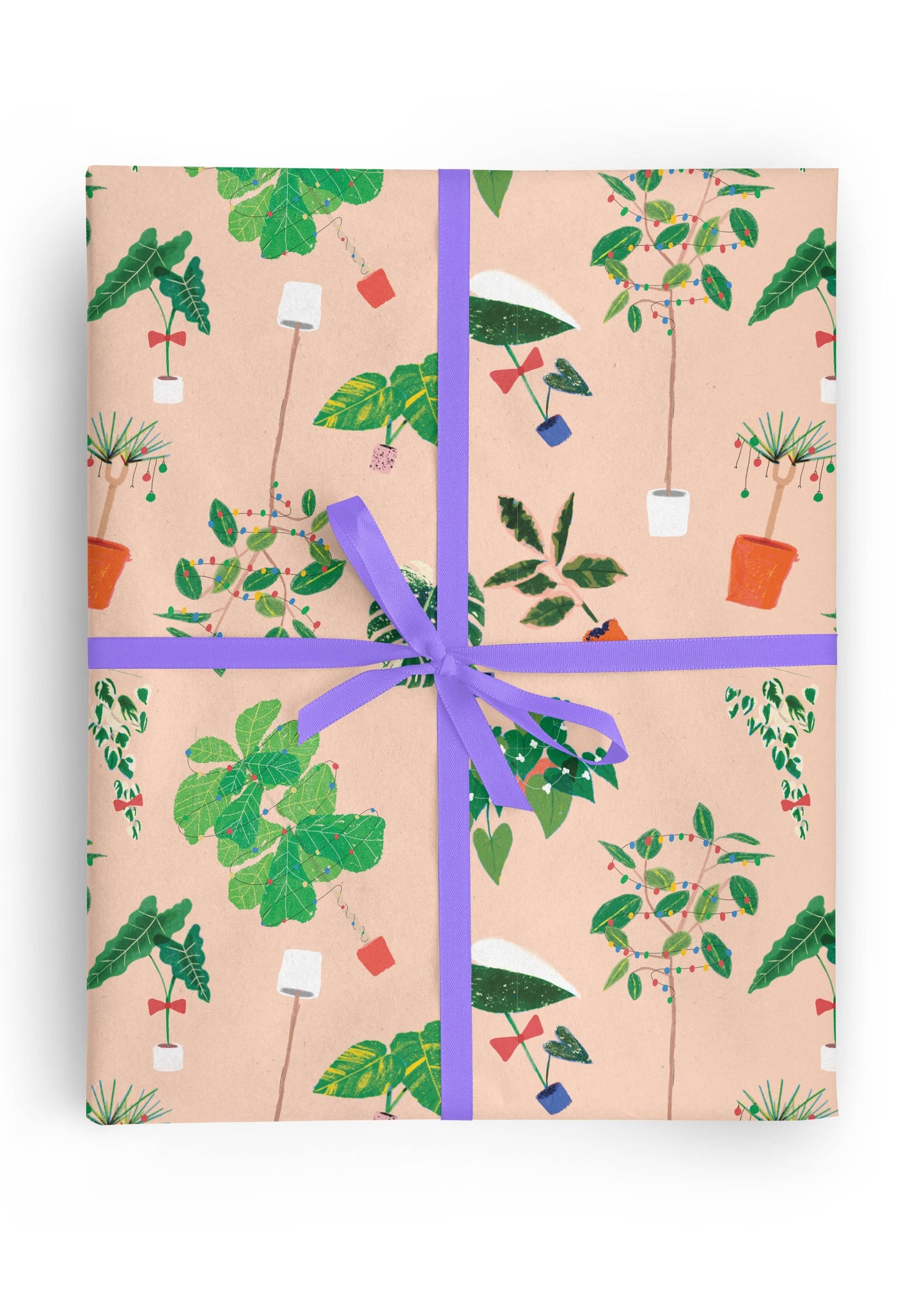 Botanical Xmas Rolled Gift Wrap