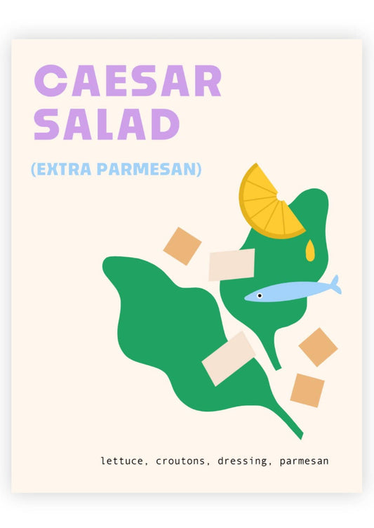 Caesar Salad Print