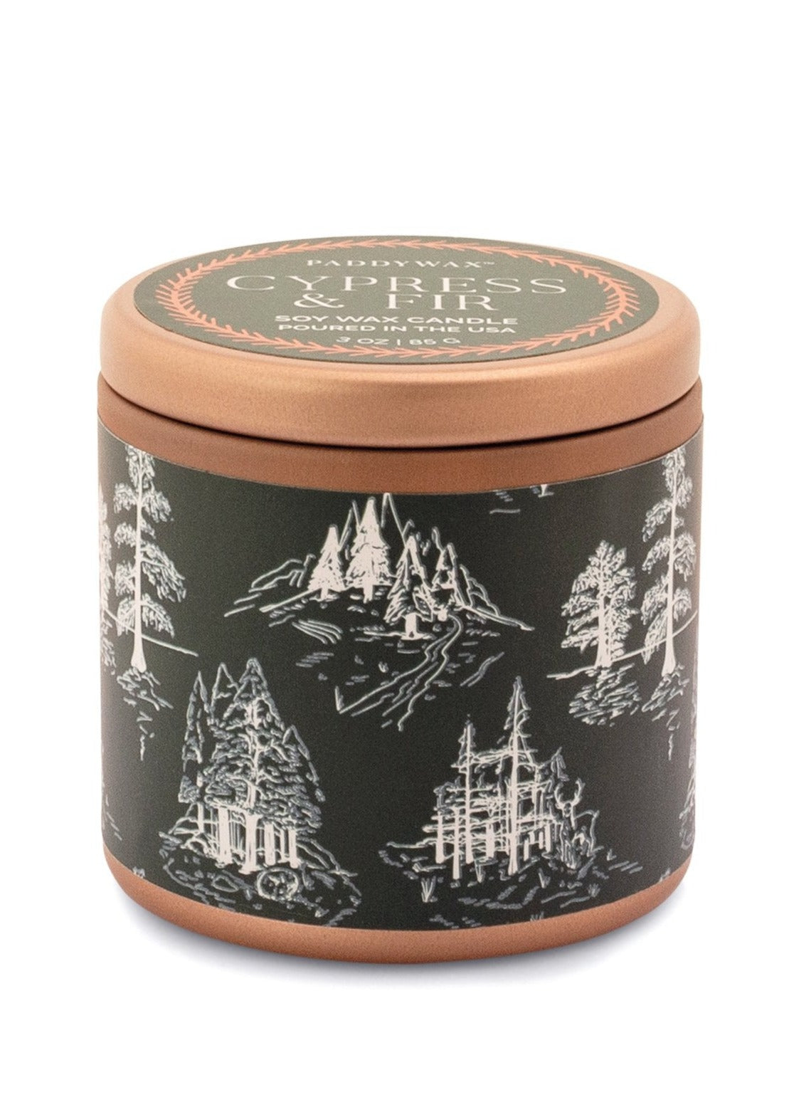 Cypress & Fir Mini Tin Candle | Green