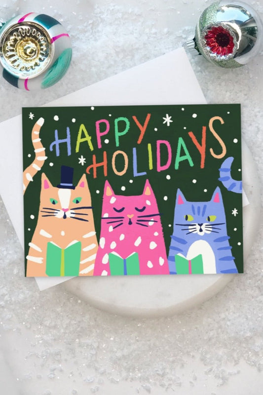 Kitty Carols Card