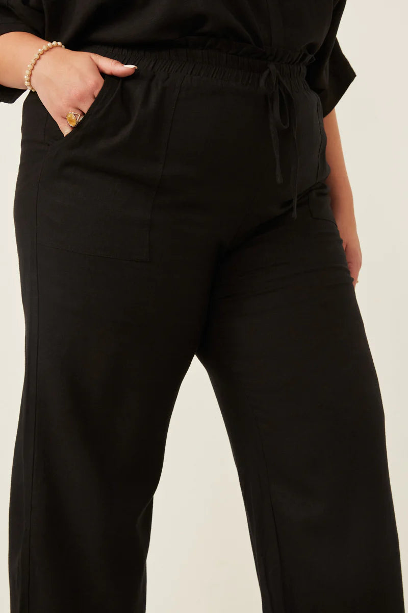 Black Wide Leg Pants | Extended