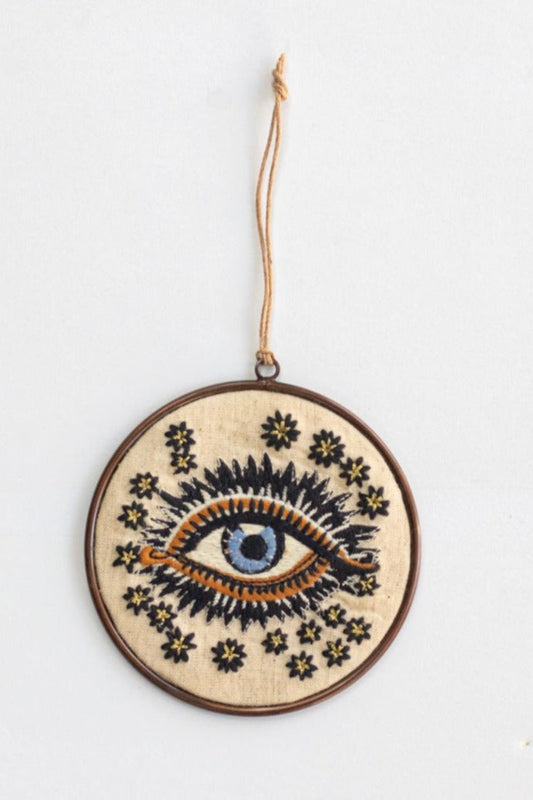 Lucky Eye Embroidered Ornament