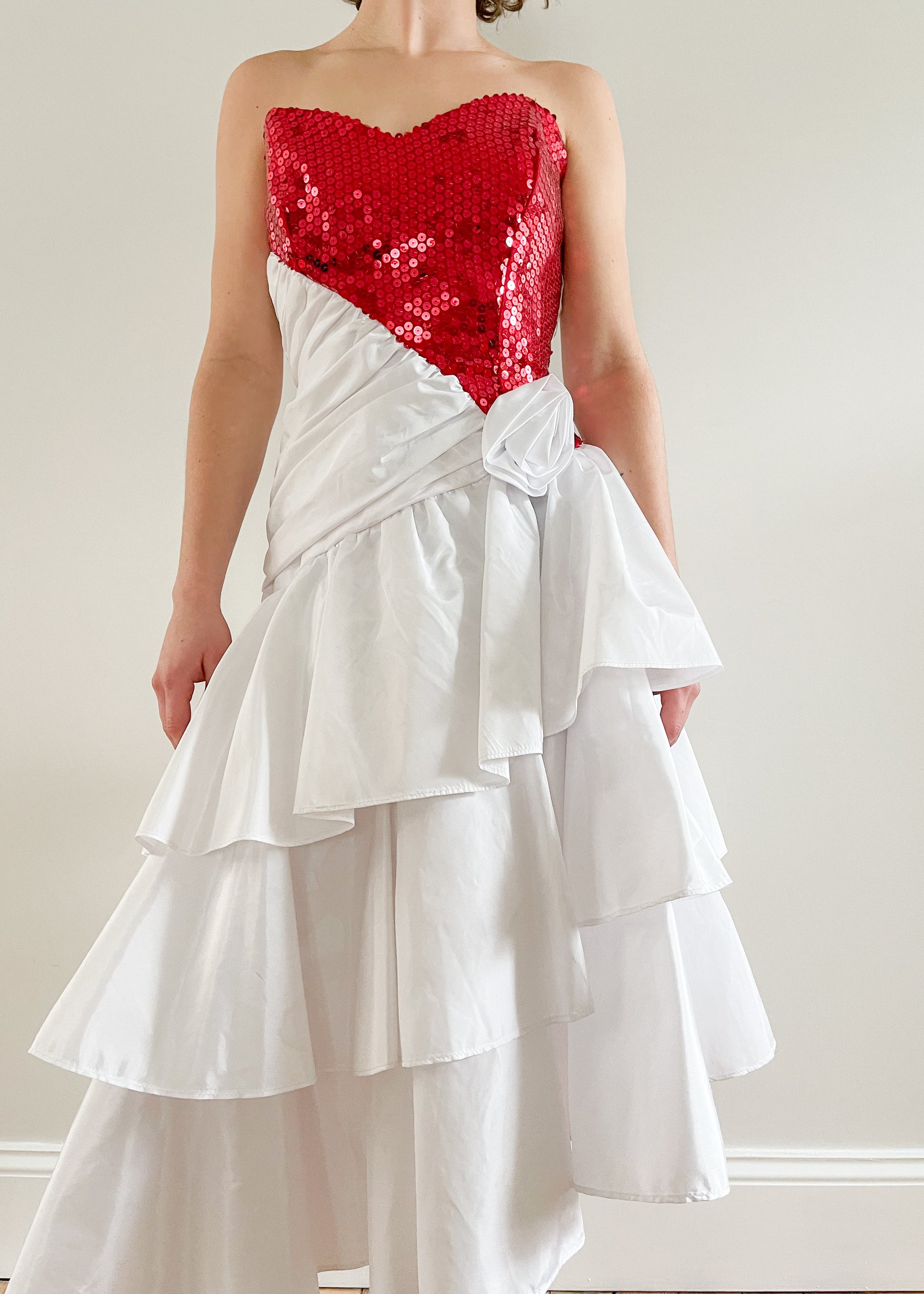 Vintage Sequin Ruffle Dress NAVA Vintage Sequin Ruffle Dress NAVA