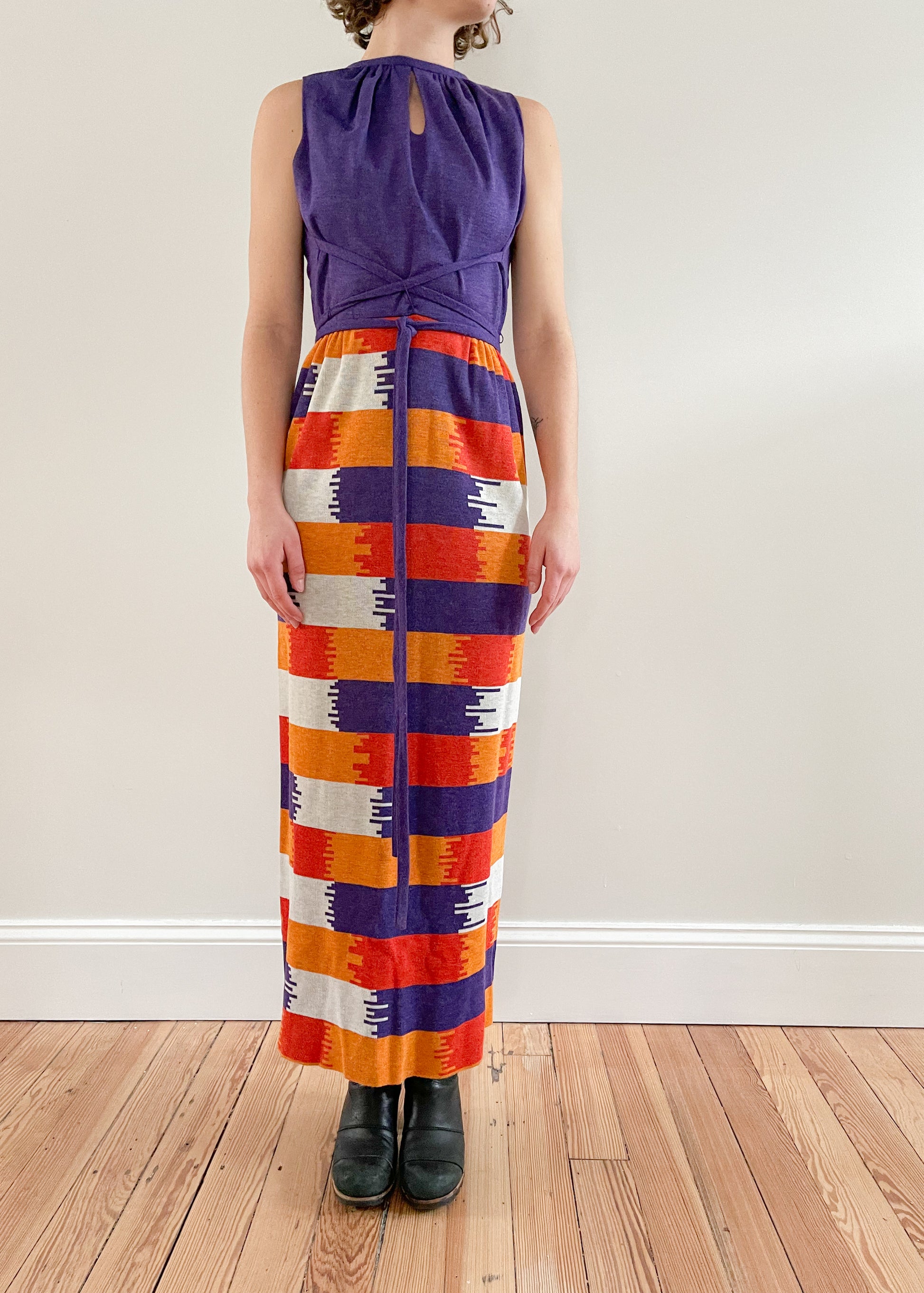 Vintage Bold Color Block Dress NAVA Vintage Bold Color Block Dress NAVA