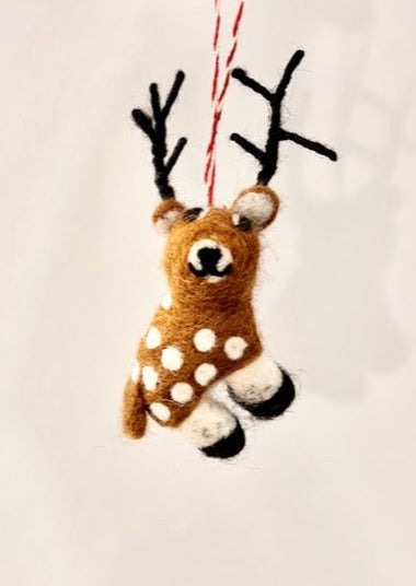 Deer Felt Ornament