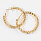 Sparkly Gemstone Hoops