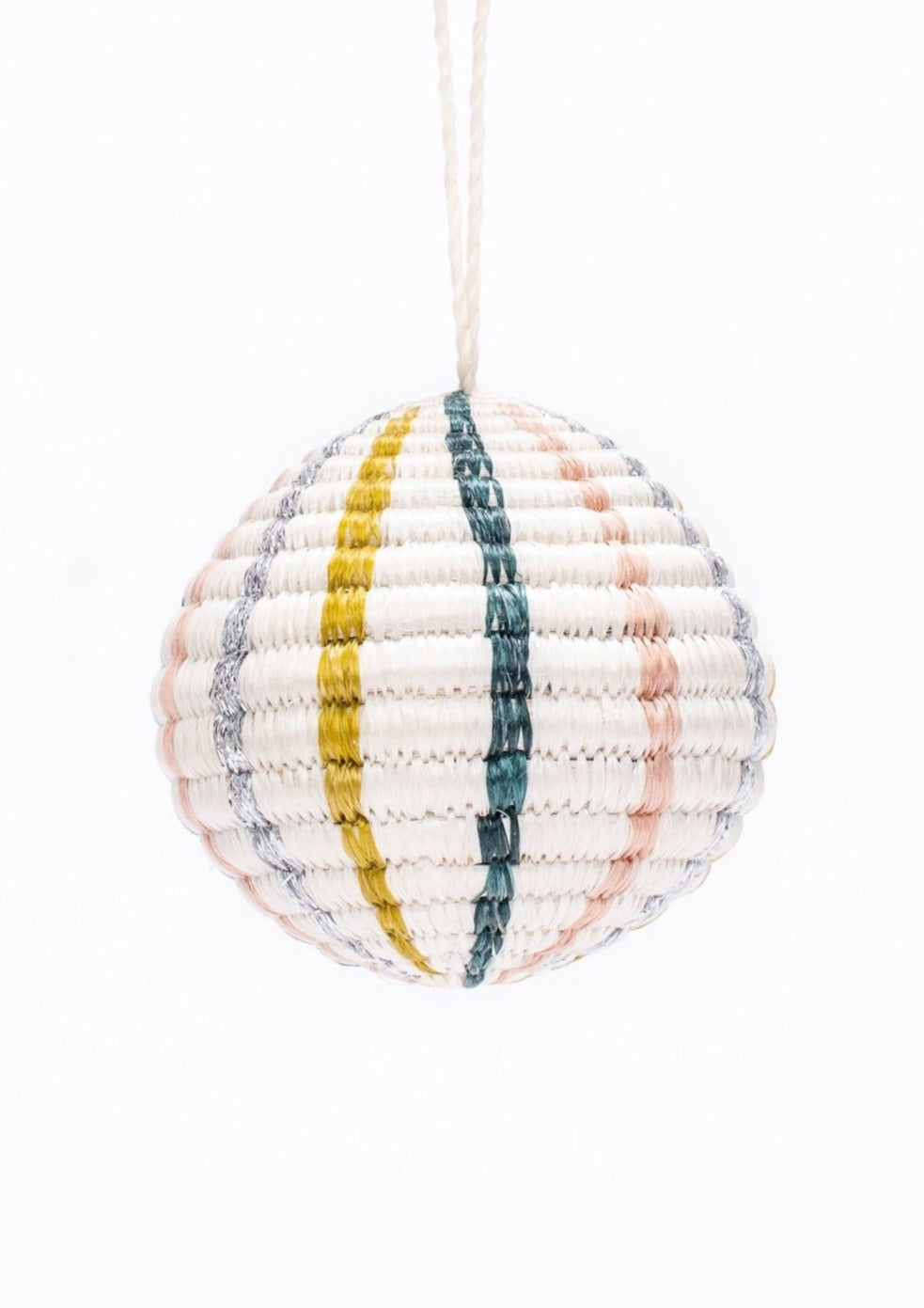 Globe Blush Metallic Ornament