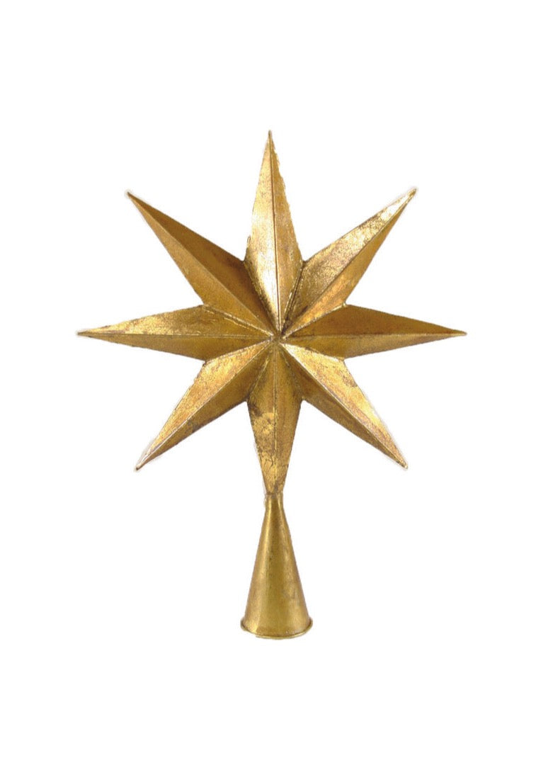 Starburst Tree Topper Gold